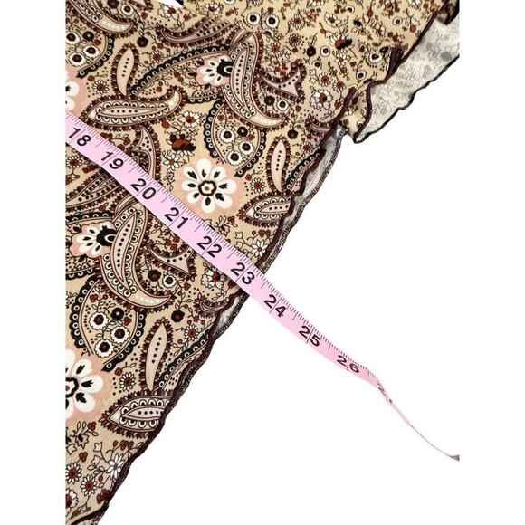 Vintage Y2K Route 66 Babydoll Style Floral Groovy Top Womens Large - Picture 8 of 8